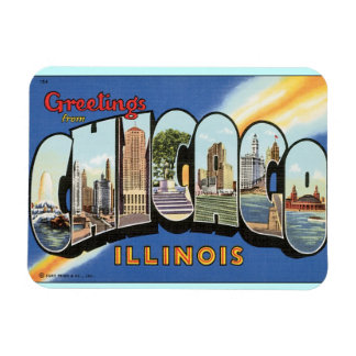 Greetings from Chicago USA travel Magnet