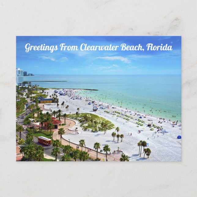 Greetings From Clearwater Beach, Florida Postcard (Front)