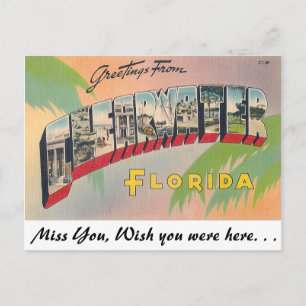 Greetings from Clearwater, Florida Postcard