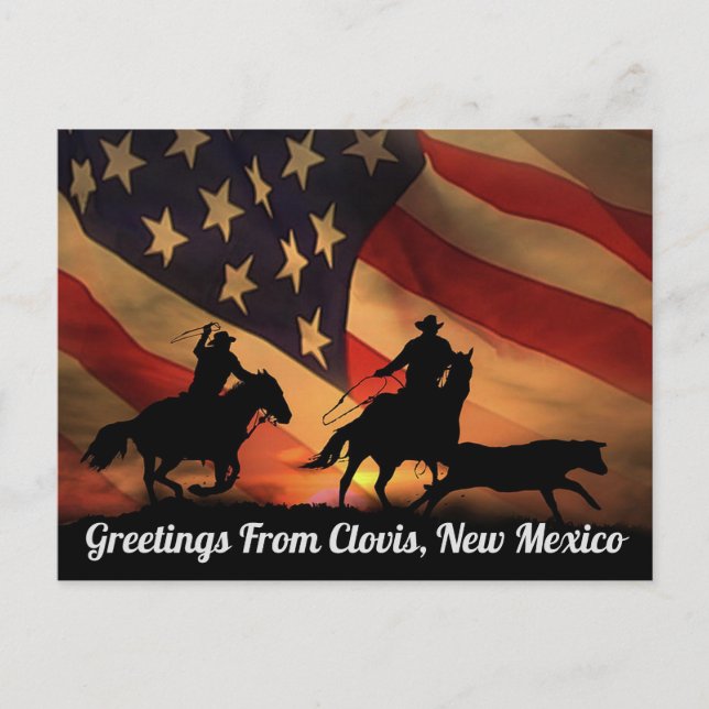 Greetings From Clovis, New Mexico Postcard (Front)
