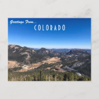 Greetings from Colorado Postcard