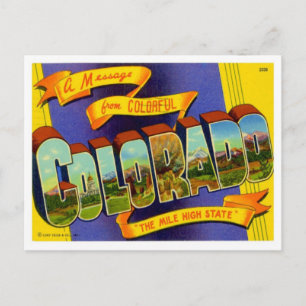 Greetings From Colorado Postcard