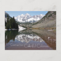 Greetings from Colourful Colorado Postcard