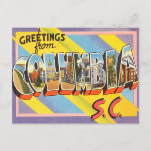 Greetings from Columbia, South Carolina Travel Postcard