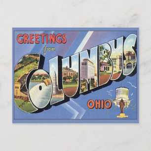 Greetings From Columbus Ohio Postcard