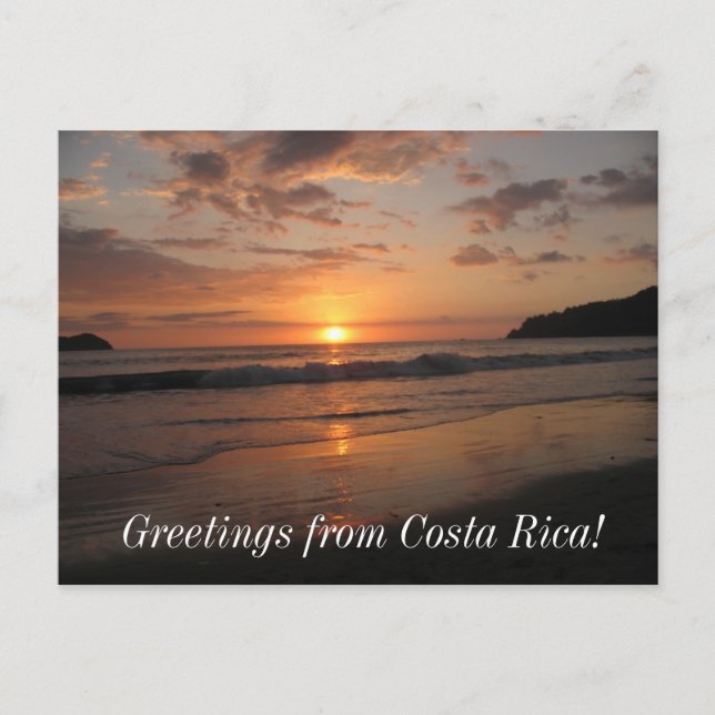 Greetings from Costa Rica! Postcard (Front)