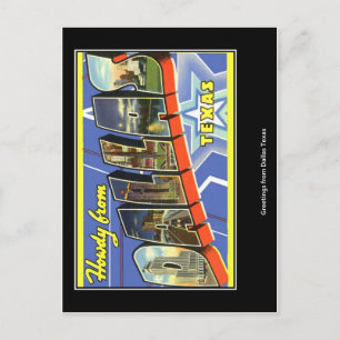 Greetings from Dallas Texas Postcard