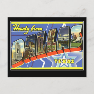 Greetings from Dallas Texas Postcard