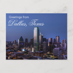 Greetings from Dallas Texas Travel Postcard
