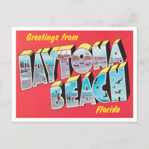 Greetings from Daytona Beach, Florida Travel Postcard