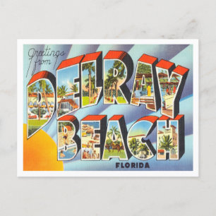 Greetings from Delray Beach, Florida Travel Postcard
