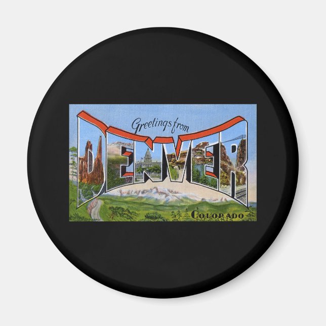 Greetings from Denver Colorado Magnet (Front)
