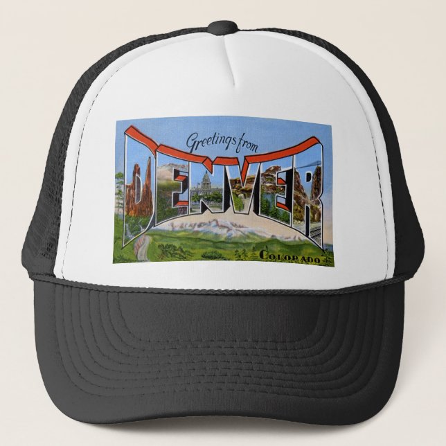 Greetings from Denver Colorado Trucker Hat (Front)
