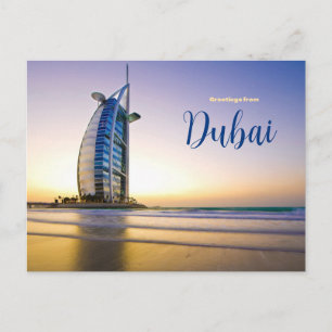Greetings from Dubai Postcard Scenic UAE