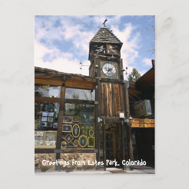 Greetings from Estes Park Post Card (Front)