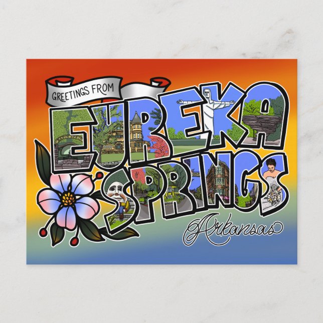 Greetings from Eureka Springs Postcard (Front)