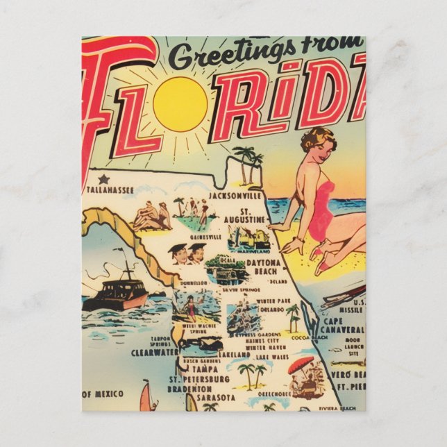 Greetings From Florida Postcard (Front)