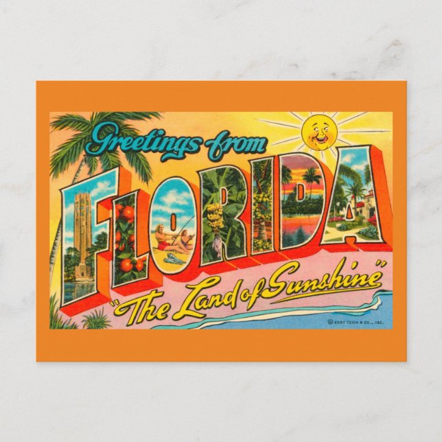 Greetings From Florida Postcard (Front)