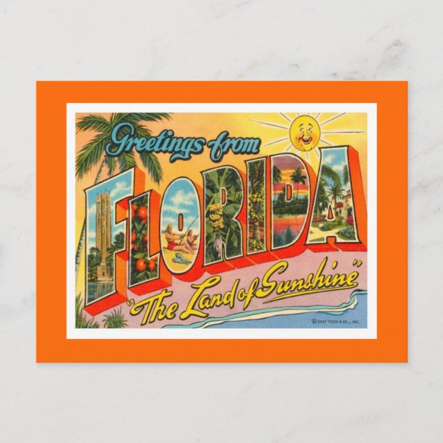 Greetings From Florida Postcard (Front)