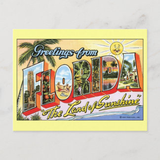 Greetings From Florida Postcard