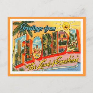 Greetings From Florida Postcard