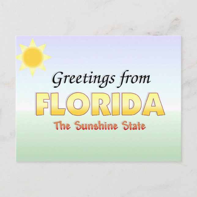 Greetings from Florida Postcard (Front)