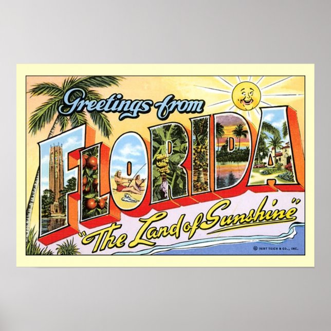 Greetings From Florida Poster (Front)