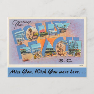 Greetings from Folly Beach Postcard