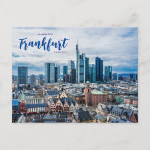 Greetings from Frankfurt Germany Postcard