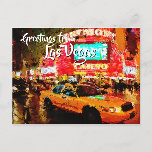 Greetings From Fremont Street Las Vegas   Postcard (Front)