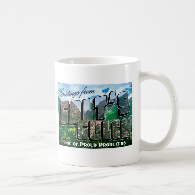 Greetings from Galt's Gulch Mug (Right)