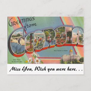 Greetings from Georgia Postcard