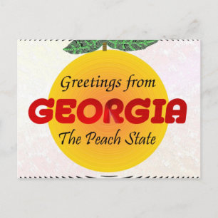 Greetings from Georgia Postcard