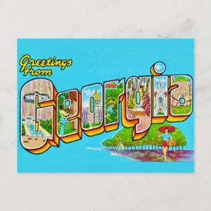 Greetings from Georgia Postcard