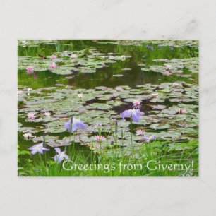 Greetings from Giverny! Postcard