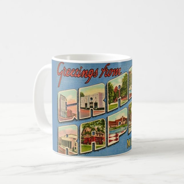  Greetings from Grand Rapids Coffee Mug (Front Left)