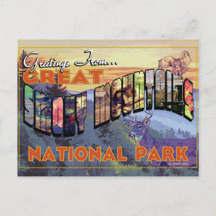 Greetings From Great Smoky Mountains National Park Postcard