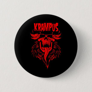 Greetings From Gruss Vom Krampus Christmas Festive 6 Cm Round Badge