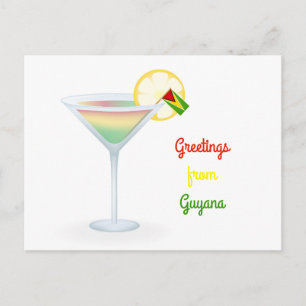 Greetings From Guyana Cocktail Holiday Card