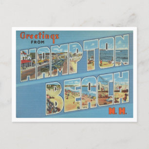 Greetings from Hampton Beach, New Hampshire Travel Postcard