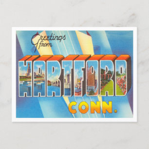 Greetings from Hartford, Connecticut Travel Postcard