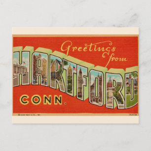 Greetings from Hartford Postcard