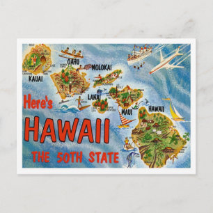 Greetings From Hawaii Postcard