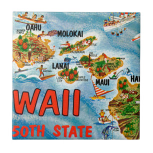 Greetings From Hawaii Tile