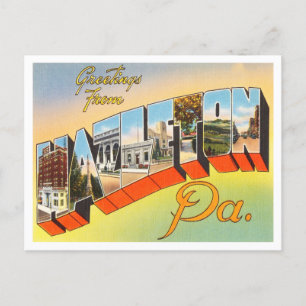Greetings from Hazelton, Pennsylvania Travel Postcard