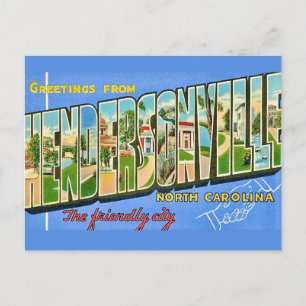 Greetings From Hendersonville NC Postcard