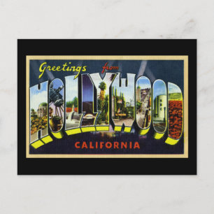 Greetings from Hollywood California Postcard