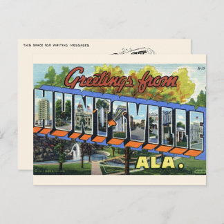 Greetings from Huntsville, AL Postcard