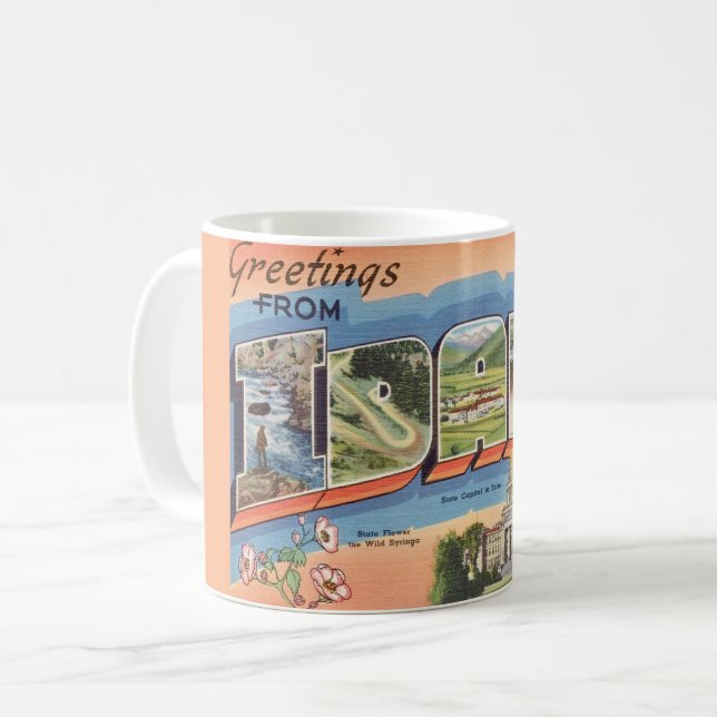  Greetings from Idaho Coffee Mug (Front Left)