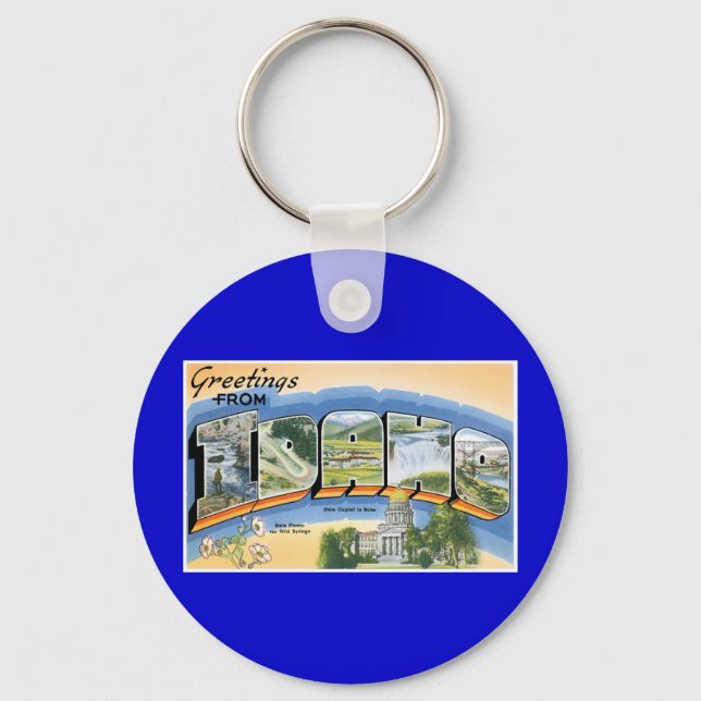 Greetings from Idaho! Key Ring (Front)